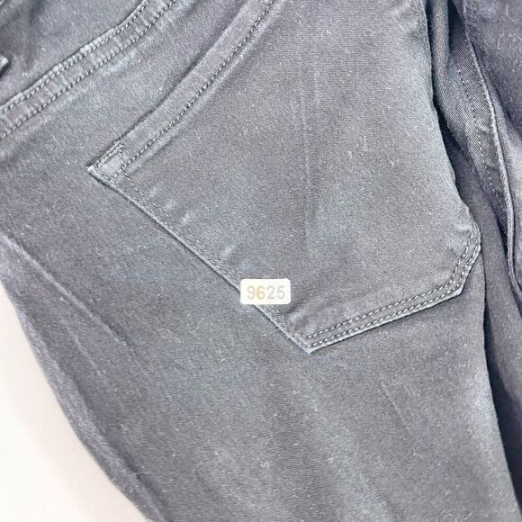 KanCan Overall Shorts Womens Medium Black Distressed Jean Stretch Denim - Picture 11 of 11